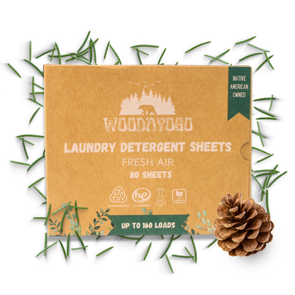 Woodayogo Laundry Detergent Sheets (80 sheets - up to 160 loads)